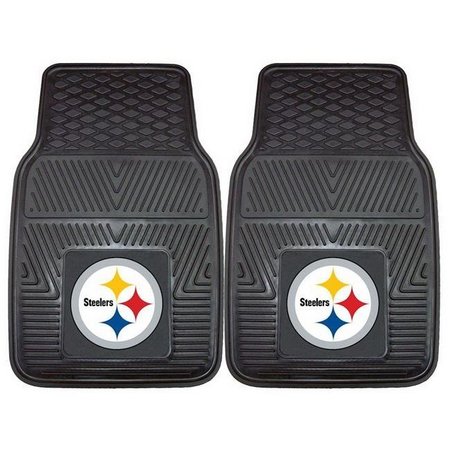 FANMATS Pittsburgh Steelers Car Mats Heavy Duty 2 Piece Vinyl 4610408752